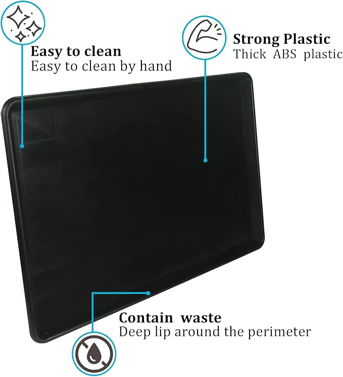 Dog Crate Tray 36" - ChewProof Replacement Pan, Easy to Clean, Easy to Assemble,Ideal for Potty Training - Perfect for Pet Crates & Kennels(2Pcs)
