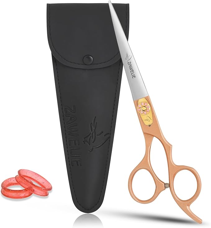 Straight Dog Grooming Scissor- 7.5” Scissor for dogs,Japanese Stainless Steel Ergonomic Pet Grooming Scissor, Heavy Duty Sharp and Comfortable Grooming Scissor for Dogs,Cats and Other Animals