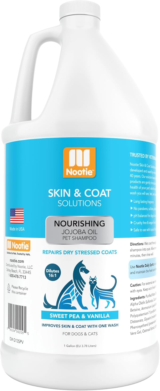 Nootie Sweet Pea and Vanilla Shampoo Gallon