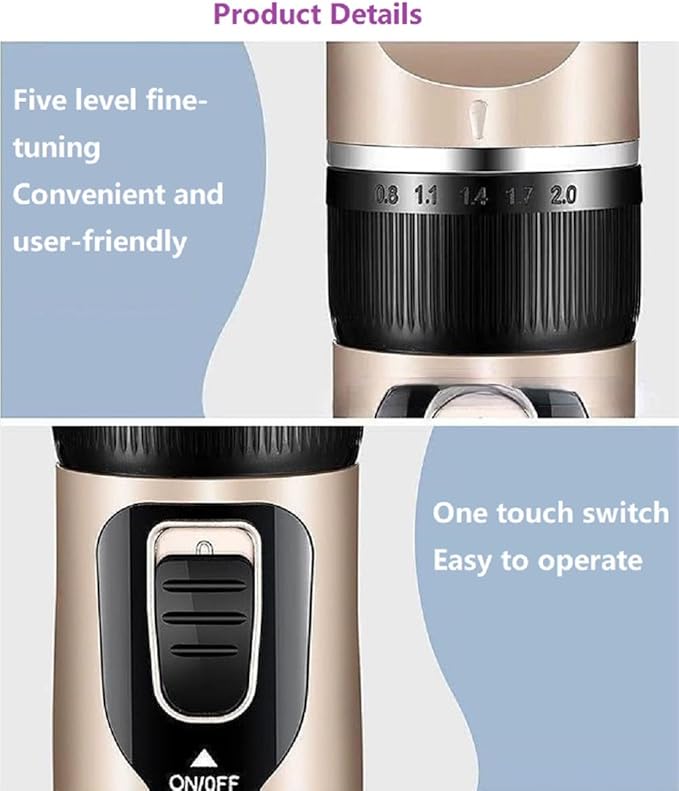 Dog Clippers Grooming Kit and Paw Trimmer,Cordless,Low Noise, Electric Quiet,Rechargeable, Dog Trimmer Grooming, Pet Hair Clippers for Thick Coats,Shaver for Small and Large Dogs Cats