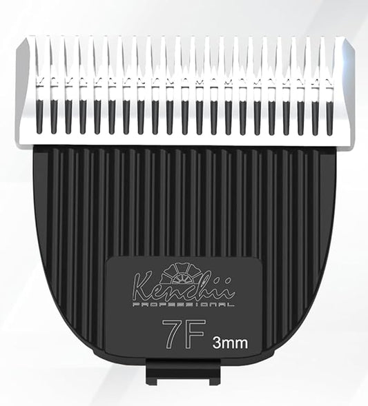 Kenchii Flash Clipper Blade (7F,3mm) Only Compatible With Flash Clipper, Black & White