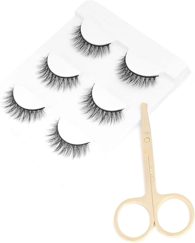 3.5 Inch Silent Pet Grooming Tiny Safety Scissors for Cats & Dogs - Quiet Alternative to Electric Clippers for Sensitive Pets (Golden)