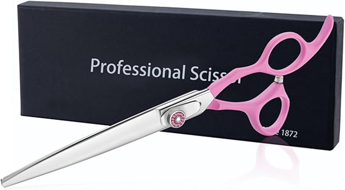 7" Dog Grooming Scissors for Grooming Face and Paws Safety Shears Trimming Cutting Shears for Dog Cat Pet Grooming