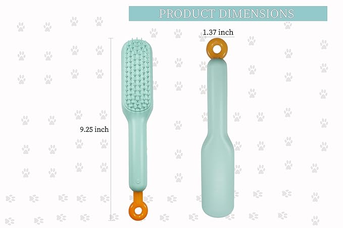 Stretchable Puppy Brush , Soft Dog Brush - Gentle Grooming Brush for Small Dogs, Perfect for Yorkie, Shih Tzu, Maltipoo ,Dog Hair Remover Brush (Green)