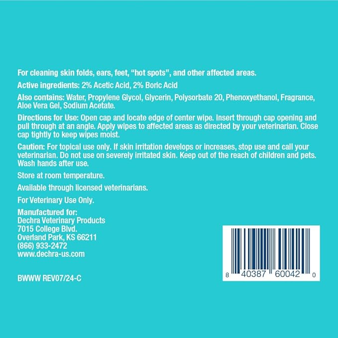 Wet Wipes for Dogs and Cats, 100 ct