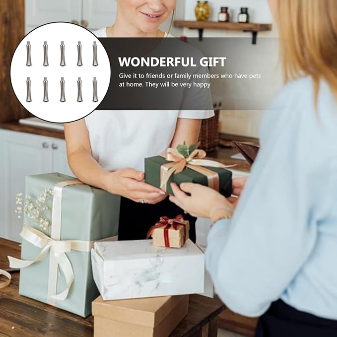 Balacoo Metal Shears 10pcs Scissor Finger Rest Stainless Steel Salon Shear Finger Rest Nails Scissor Parts Replacement Tail Nails Scissor Pet Hair Scissor Accessories Hair Styling Accessories