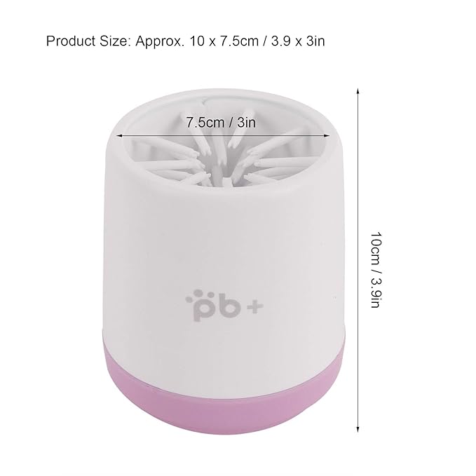 Dog Paw Washer Cup, Protable Safe and Non‑Irritating Dog Paw Washer Feet Cleaner for Dog for Dogs for Paws(pink)