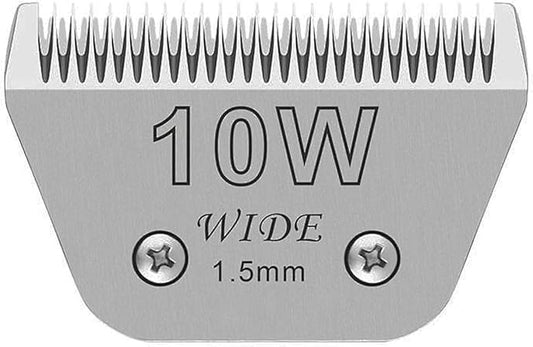 Wide Blades for Dog Grooming Blades Compatible with Andis,Oster A5,Wahl km10 Dog Clippers Stainless Steel Blades Blades for Animal Dog,Cat,Horse, (#10W(1.5mm))