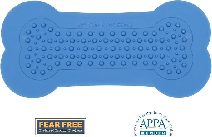 Lick Lick Pad Dog Accessories | Pet Shower Attachment | Dog Peanut Butter Lick Pad | Dog Bathing Station | Dog Bathing Supplies | Veterinarian Used | Suction to Wall | Large