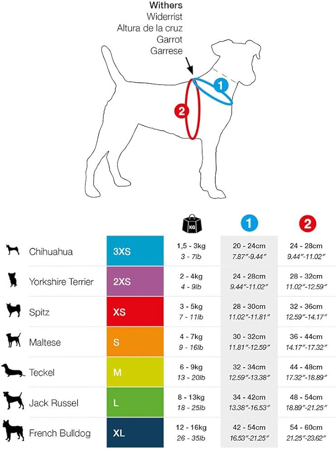 Curli Vest Harness Air-Mesh Skyblue S