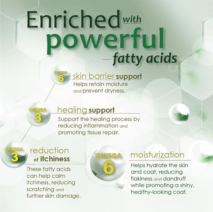 EfaLyt Hypoallergenic Shampoo for Pets - Blend of Proteins, Essential Fatty Acids - Control Flaking and Scaling - Optimal pH Balance - Natural Moisturizer - 12 fl oz