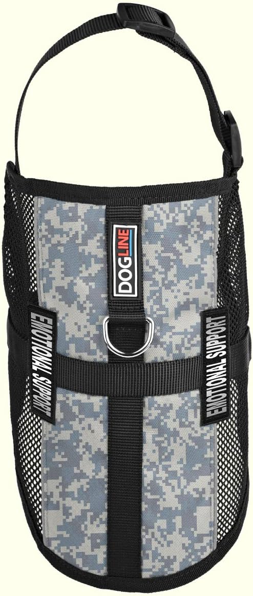 Dogline MaxAire Vest Emotional Support Removable Patch Adjustable Harness Reflective for Puppies Small Medium and Large Dogs 30 by 38 Inch Girth Urban Camo