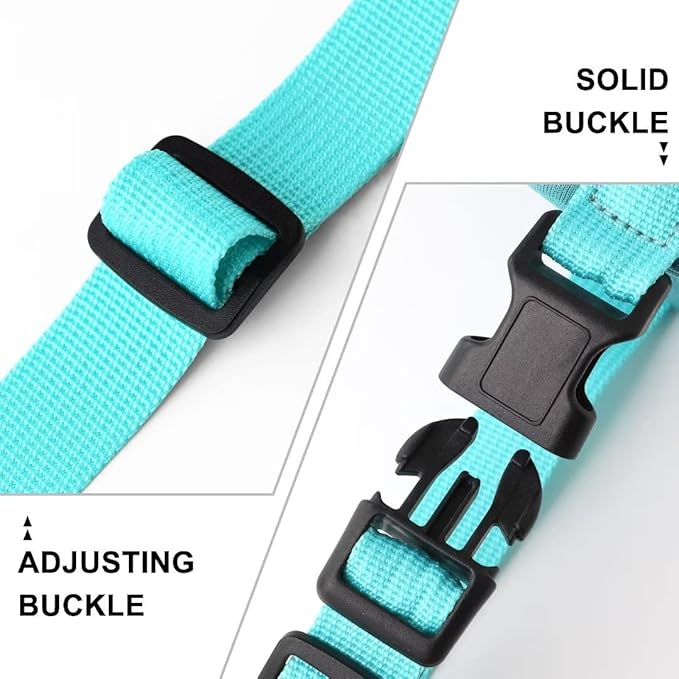 Beirui No Pull Dog Harness for Small Medium Dogs Puppies, Soft Neoprene Quick Fit Harness with Durable Front Clip & Back Clip, Lightweight Easy for Daily Walking (Blue,XS)