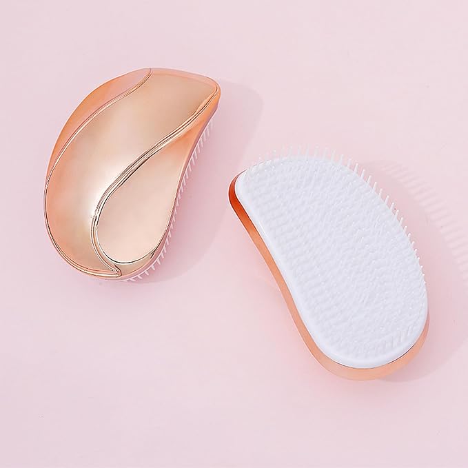 Grooming Brush for Small Dogs - Ideal for Shih Tzus, Yorkies, and Maltipoos - Gentle Puppy Hair Brushes for Effective Grooming - (Rose Gold)