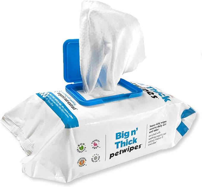 Petkin Big N' Thick Petwipes 100 ct