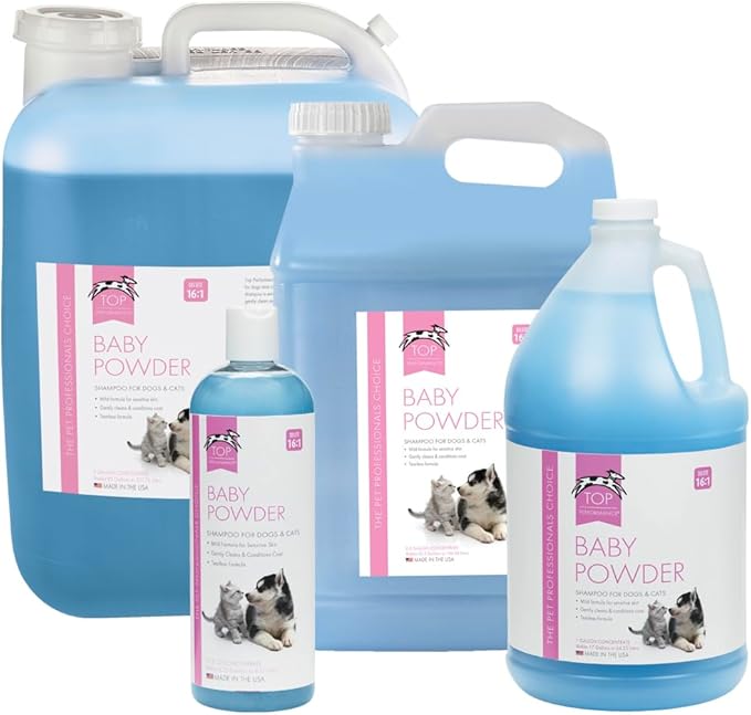 Top Performance Baby Powder Pet Shampoo, 5-Gallon