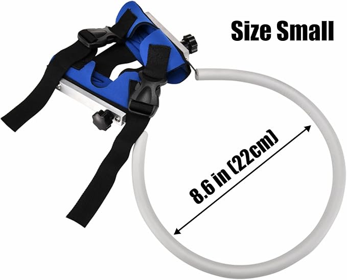 Ring Harness for Blind Dog, Adjustable Blind Dog Ring, Blind Dog Accessories, Bumper Guards for Blind Dogs Blue Small