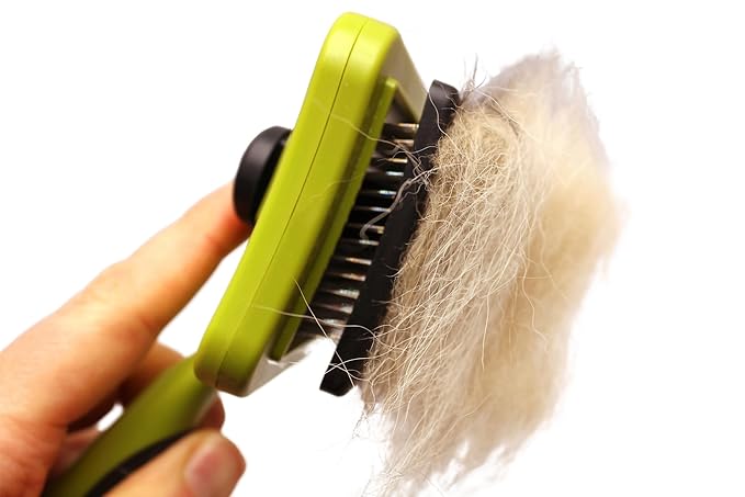 Dog Grooming Brushes Brush Kit Set Undercoat Rake and Self Cleaning Gentle Slicker Brush Non Shedding Detangling Matted Hair Long Haired Double Coated Large Dogs