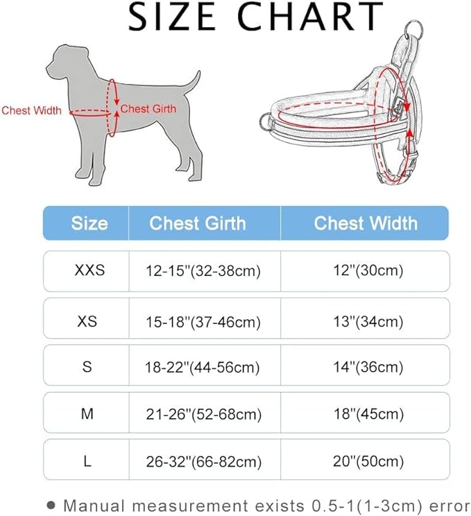 Didog No Pull Dog Harness with Soft Flannel Padded,Reflective & Quick Fit Light Weight Dog Strap Vest Harness,Easy for Walking Training for Small & Medium and Large Dogs(Pink,M)