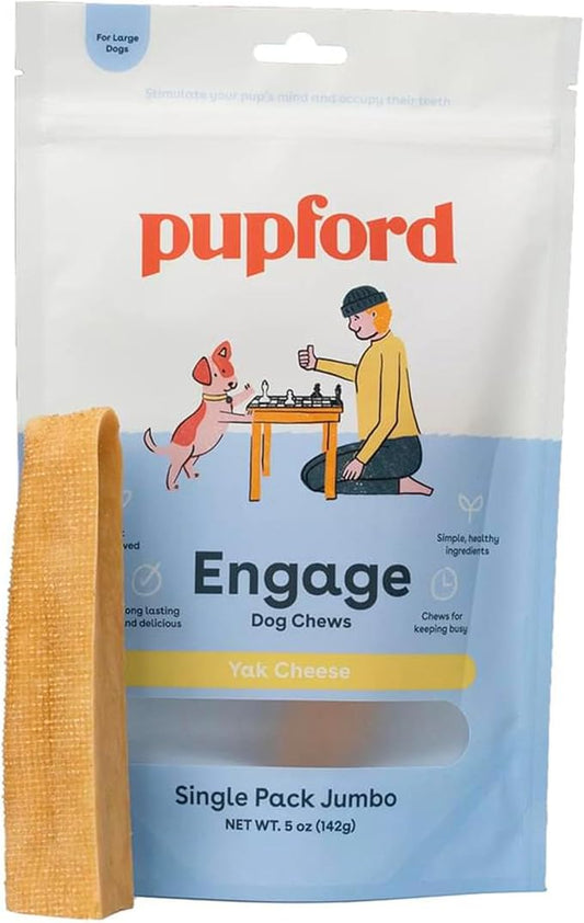 Pupford Yak Cheese Himalayan Dog Chews | for Aggressive Chewers | Durable & Long-Lasting Chews for Teething Puppies & Dogs Simple, Natural Ingredients, Low Calorie, Delicious Treat