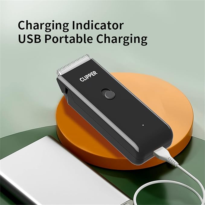 2-in-1 Professional Dog Grooming Kit - Low Noise, Waterproof, USB Rechargeable, and Safe Ceramic Blade - Gift for Dogs and Cats (Black)