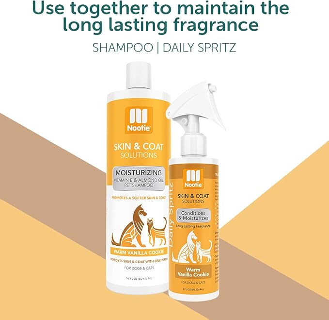 Nootie - Pet Shampoo for Sensitive Skin - Revitalizes Dry Skin & Coat - Natural Ingredients - Gentle Dog Shampoo - Cleans & Conditions,16 oz