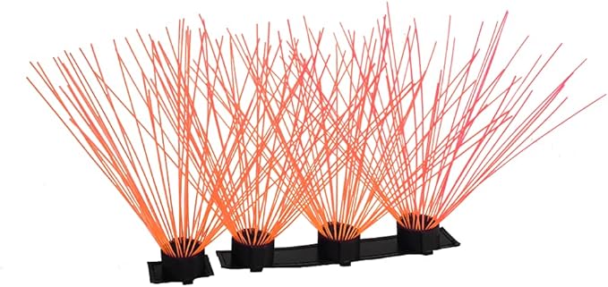 CoyoteVest CoyoteWhiskers Protection Nylon Bristles for CoyoteVest or SpikeVest Dog Harness Vest, Dog Accessories That Deter Coyote, Hawk and Raptor Attacks (Set of 4, Orange)
