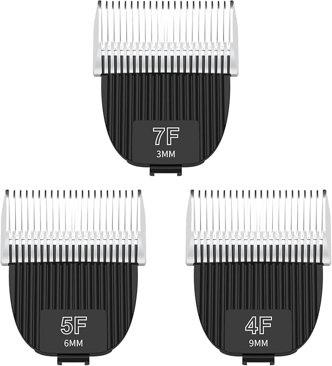 4F+5F+7F Flash Clipper Professional Detachable Replacement Blades,Compatible with Kenchii Flash Clipper Blade,3 Pack