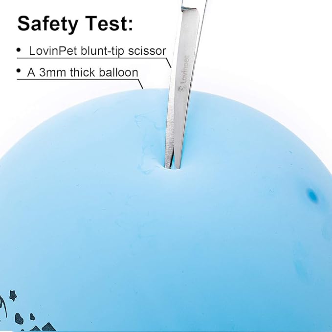 LovinPet Dog Grooming Scissors/6CR grooming Scissors for Dogs/curved Scissors for Dog Grooming/dog Scissors Grooming/left/right-handed Safety Blunt-tip Dog Scissors for Grooming Eyes for Dogs And Cats