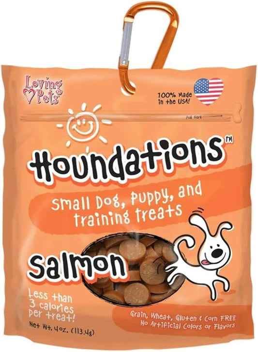 Loving Pets Houndations Salmon Training Treats Salmon Dog Treat, 4 Oz/One Size