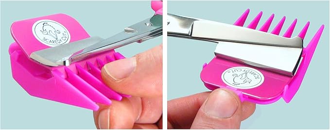 No Buzz Clipper + Sharpener by Scaredy Cut Silent Home Pet Grooming Kit, Pink, Right-Handed