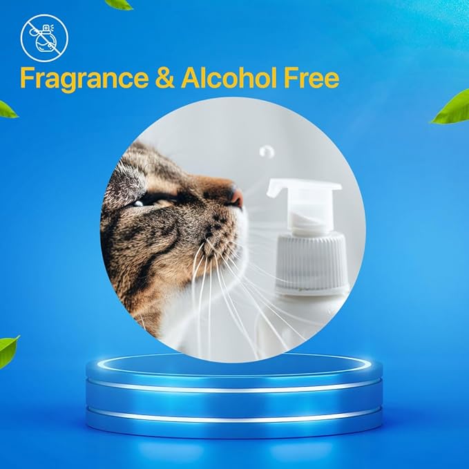 Extra Thick Pet Grooming Glove Wipes for Dogs & Cats, Cleaning & Odor-Controlling Grooming Gloves, Nourish Fur Glove Wipes for Daily Care and Traveling, Rinse Free, 6PCS per Pack