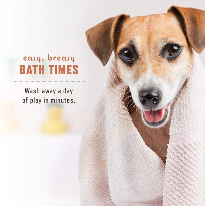 Rocco & Roxie Supply Co. Dog Shampoo and Conditioner - Soothe Oatmeal Shampoo for Itch Relief, Calm Hypoallergenic Shampoo for Sensitive Skin, and Shine Argan Oil Pet Wash - Puppy Bathing Supplies