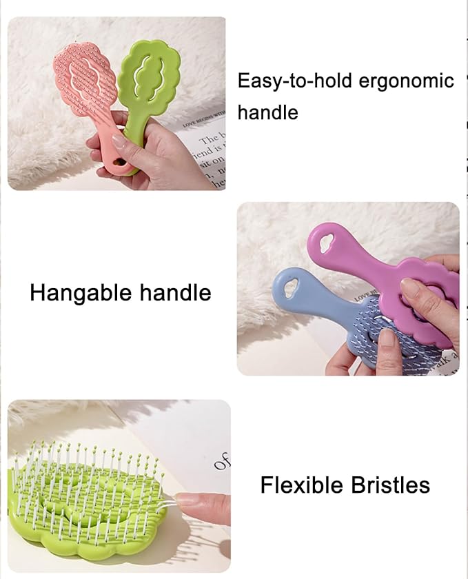 Cloud Shape Small Dog Grooming Brush - Perfect for Shih Tzus, Yorkies, and Maltipoos - Ideal Puppy Hair Brushes for Maltese and Small Breeds (Pink)