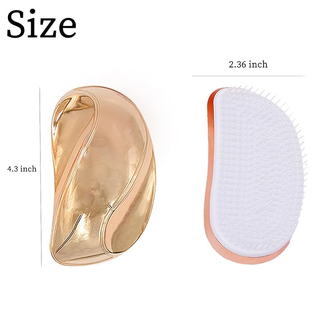 Grooming Brush for Small Dogs - Ideal for Shih Tzus, Yorkies, and Maltipoos - Gentle Puppy Hair Brushes for Effective Grooming - (Rose Gold)