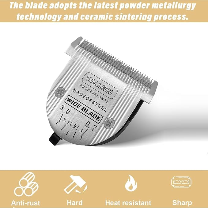 Detachable Adjustable Pet Dog Grooming Clipper 5-in-1 Wide Blade (for Medium and Large Pets)