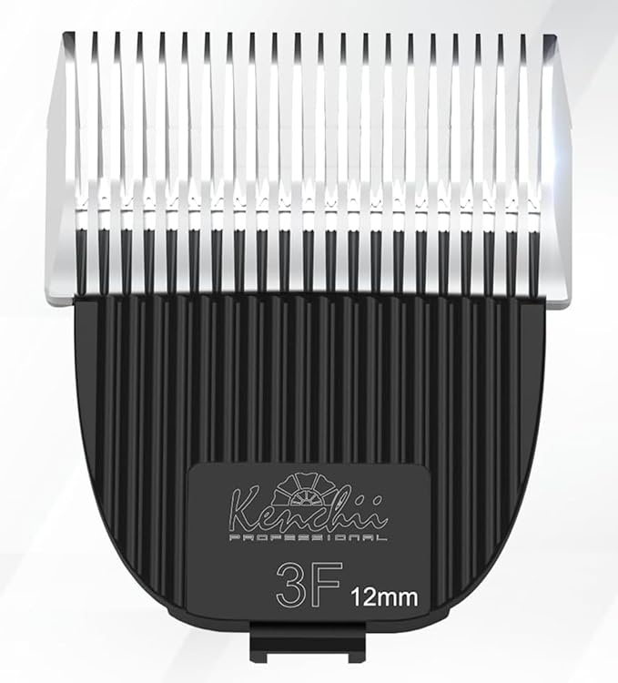 Kenchii Flash Clipper Blade (3F,12mm) Only Compatible with Flash Clipper, Black & White