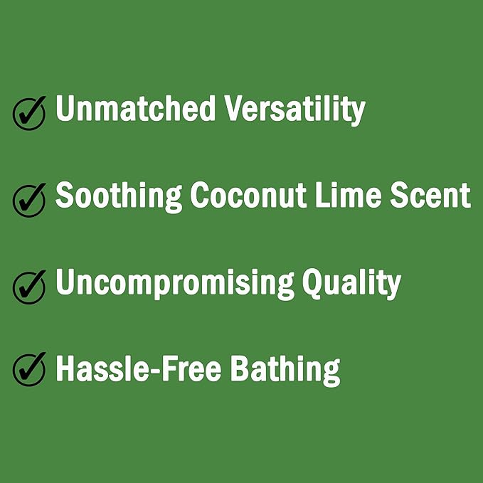 GreenFist Pet Shampoo Conditioner for Dogs & Cats Care Intense Cleaning Power Sooth Skin Made in USA (Coconut Lime 1 Gallon)