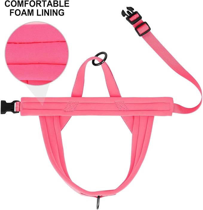 Beirui No Pull Dog Harness for Small Medium Dogs Puppies, Soft Neoprene Quick Fit Harness with Durable Front Clip & Back Clip, Lightweight Easy for Daily Walking (Pink,S)