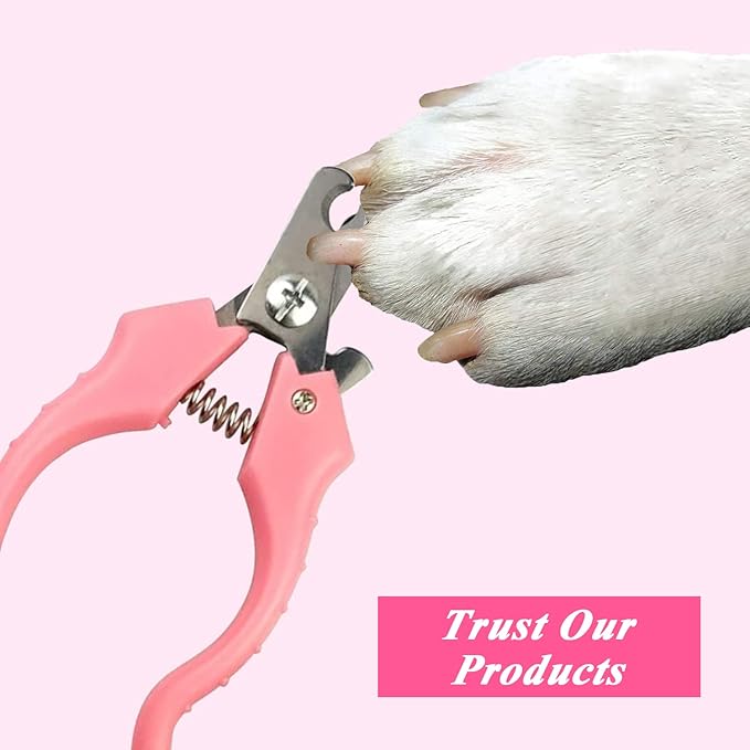 Pet Cut Nail Clippers for Small Medium Animals Cat Dog Claw Trimmer Home Grooming - Stainless Steel Kit Tool for Tiny Bunny Rabbit Bird Puppy Kitten Ferret