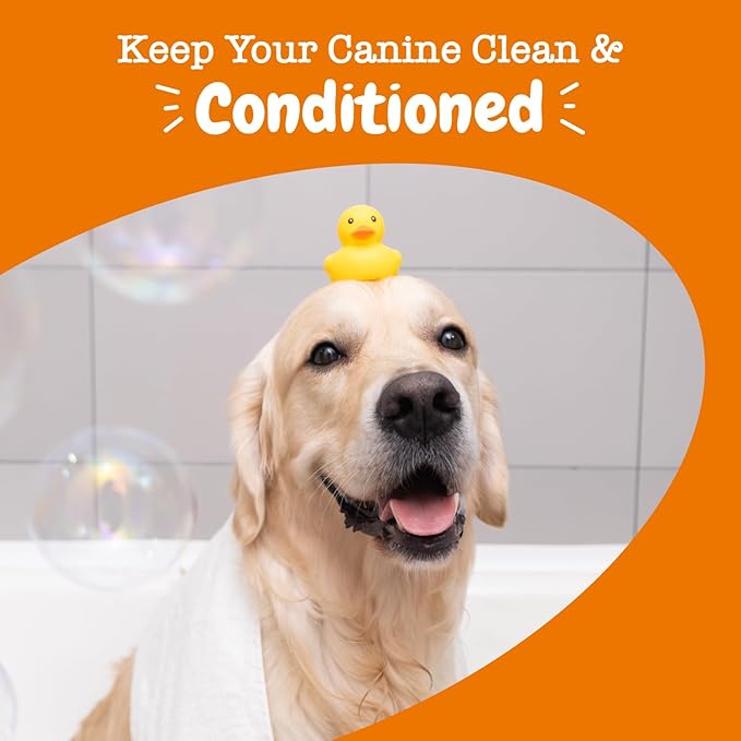 Dog Conditioner with Oatmeal, Aloe Vera & Shea Butter - Natural Grooming Pet Wash for Skin & Coat - Anti Itch Formula - Vanilla Bean Scent - 16 OZ