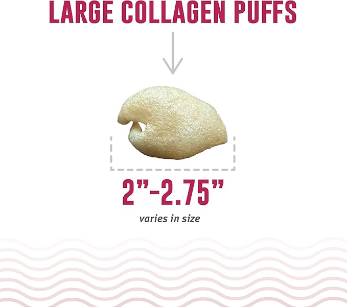 Icelandic+ Collagen Puffs: Baked Beef Collagen with Lamb Marrow 2.5oz - Treats for Med-Lg Dogs, Crunchy Protein Bites