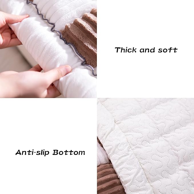 Pet Couch Cover, Couch Cover for Dogs Washable,Durable Pet Couch Covers for Sofa,Pet Friendly Sofa Protector, Large Dog Furniture Shield, Easy Clean Dog Couch Cover(27.6X70.9In,Dark Coffee)
