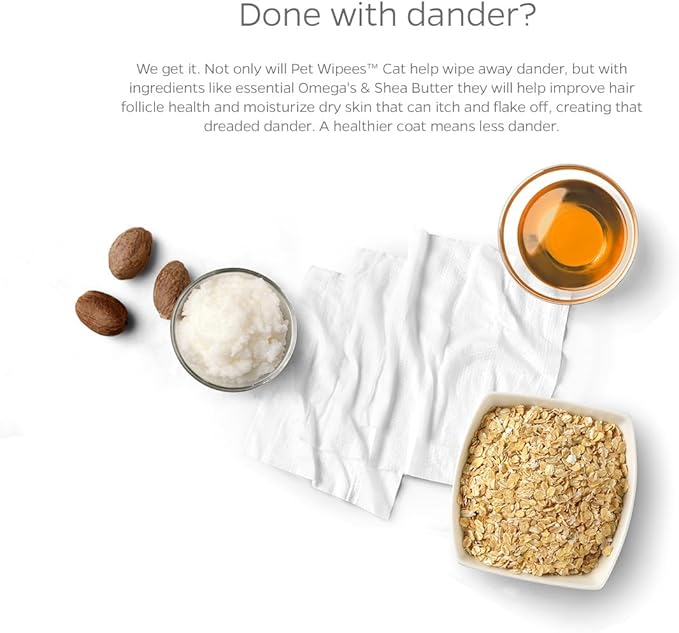 Pet Parents® Pet WiPees™ Cat All Purpose Cat Wipes, Pet Wipes, All Purpose Wipes for Cats & Cat Bath Wipes, Cat Cleaning Wipes (100 Count (Pack of 2), Calming)