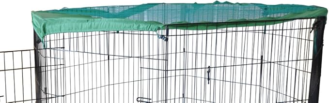 Cool Runners Wire X Pen for Dogs Universal Sun/Rain Cover Security Top