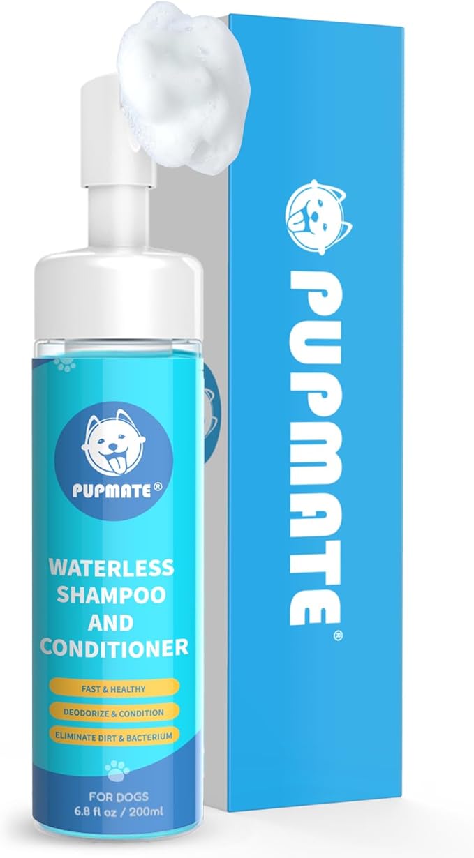 Paw Cleaner | No-Rinse Foaming Cleanser for Dogs Cats | 6.8 fl oz | Gentle and Safe | Pleasant Smell | Deep Clean Pet Paws | Bottle with Removable Soft Silicone Brush