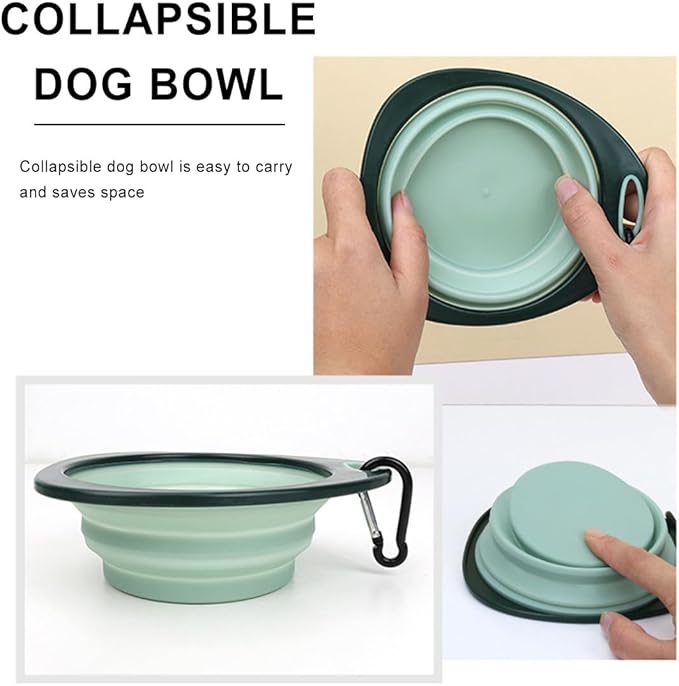 Pet Nail Clippers Trimmer and Grooming Kit, 8 Pieces Pet Grooming Kit - Dematting Comb,Slicker Brush,dog nail trimmer,collapsible bowl and dog toothbrush for Removing Knots and Hair for Dog,Cat