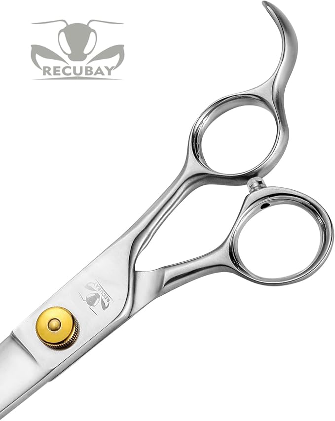 Gold Mantis Professional Dog Shears,8.0" Straight Shear For Thick Long Hair Large Dog Cat