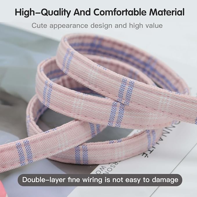 Harness Set Pet Leashs Walking Training Cute Polka Dot Bow Pet Summer Set Adjustable for Small Medium Large Dogs Cute Dog Harness Puppy Harness Soft Small Dog Vest for Small Girl Dogs(Pink,M)