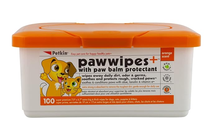Petkin Paw Wipes 100 count